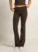HARLOW GIA FOLDOVER PANT - CHOCOLATE
