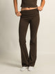 HARLOW HARLOW GIA FOLDOVER PANT - CHOCOLATE - Boathouse