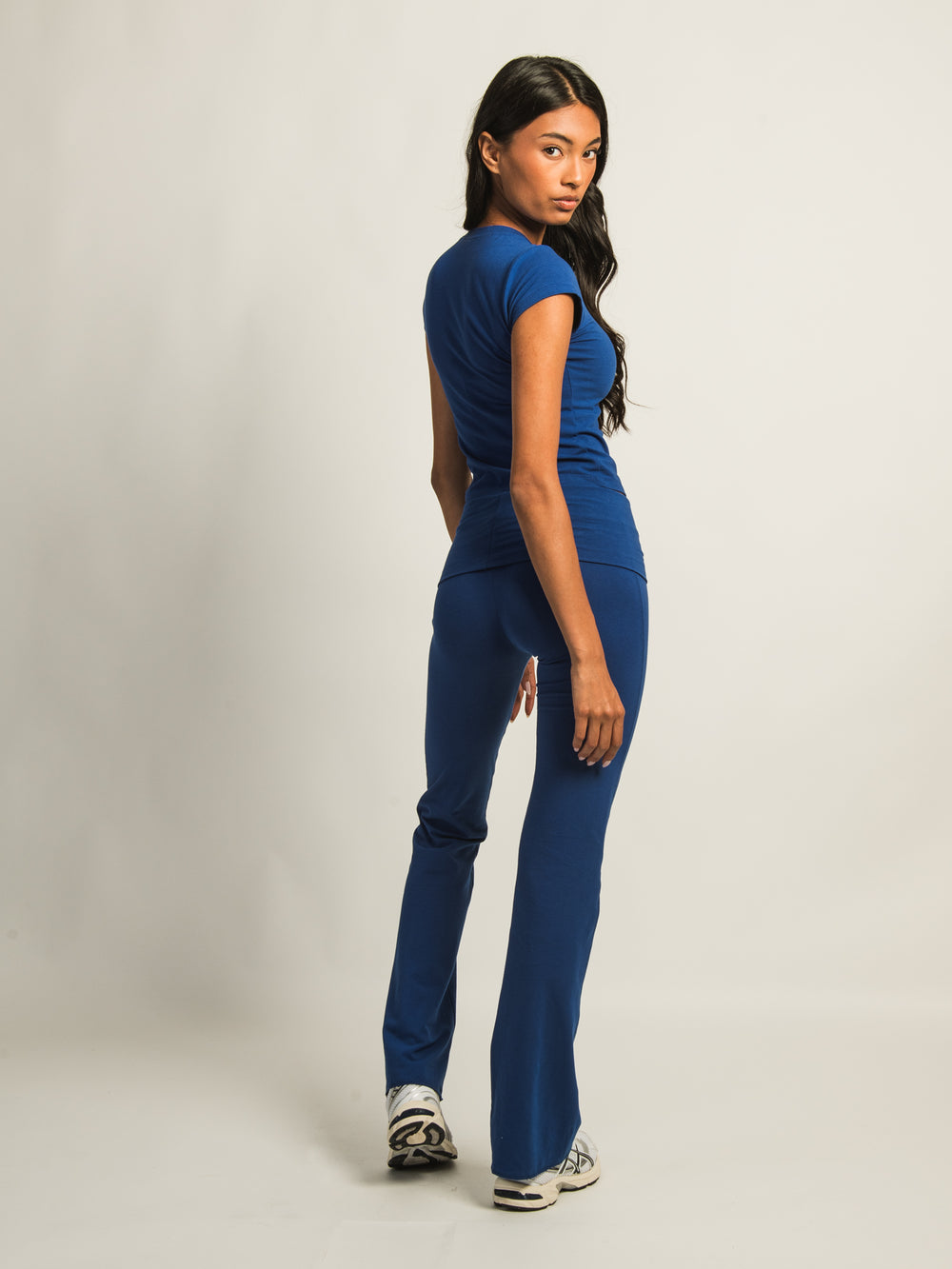HARLOW GIA FOLDOVER PANT - COBALT