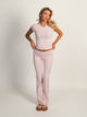 HARLOW HARLOW GIA FOLDOVER PANT - LIGHT PINK - Boathouse