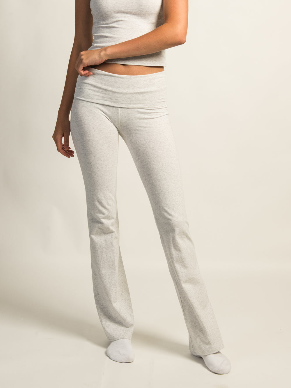 PANTALON HARLOW GIA FOLDOVER MELANGE - CLOUD