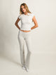 HARLOW GIA FOLDOVER MELANGE PANT - CLOUD