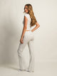 HARLOW HARLOW GIA FOLDOVER MELANGE PANT - CLOUD - Boathouse