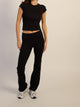 HARLOW HARLOW ESSENTIAL FOLDOVER PANT - BLACK - Boathouse