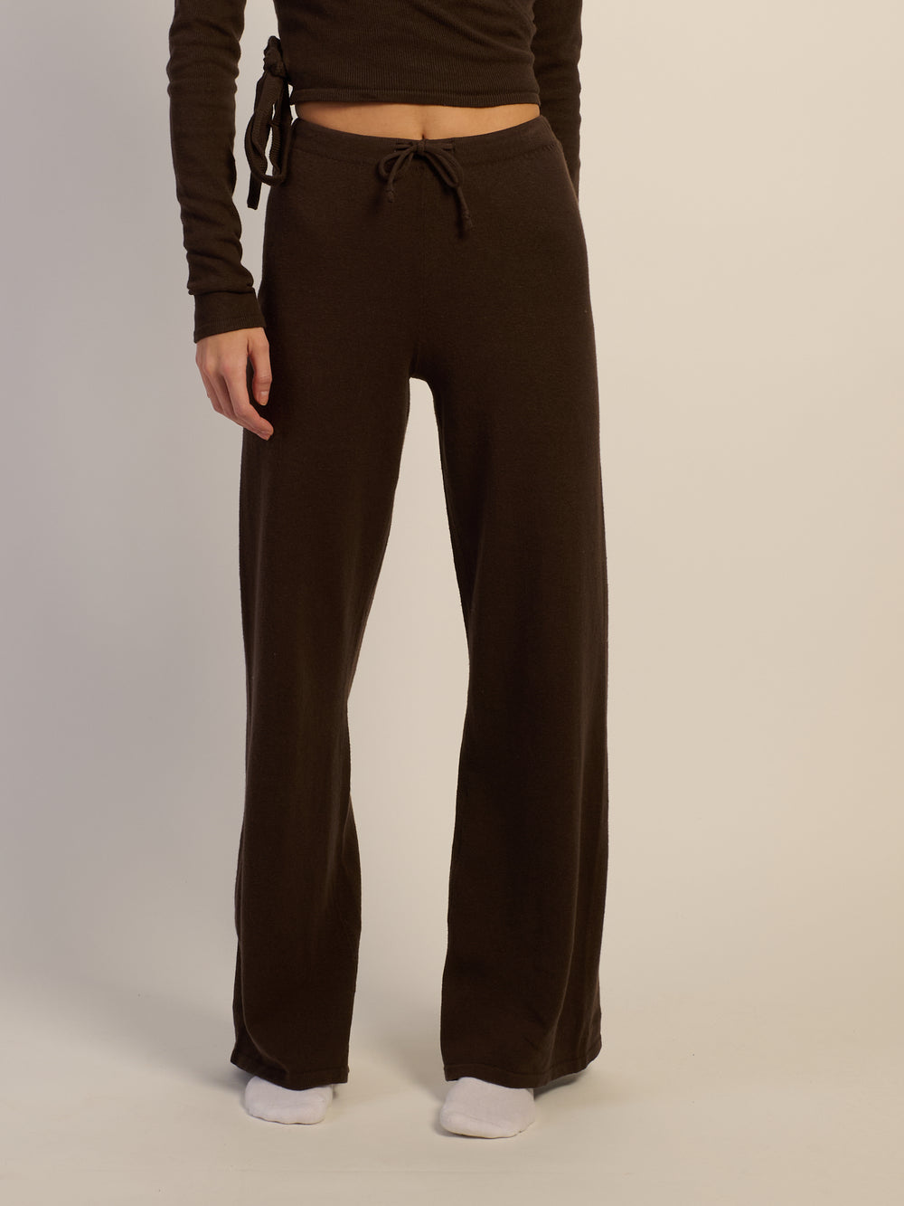 PANTALON HARLOW PALOMA KNIT - CHOCOLAT