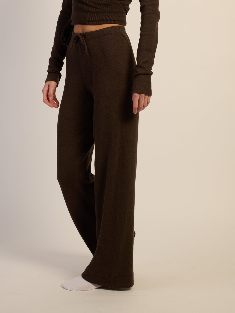 PANTALON HARLOW PALOMA KNIT - CHOCOLAT