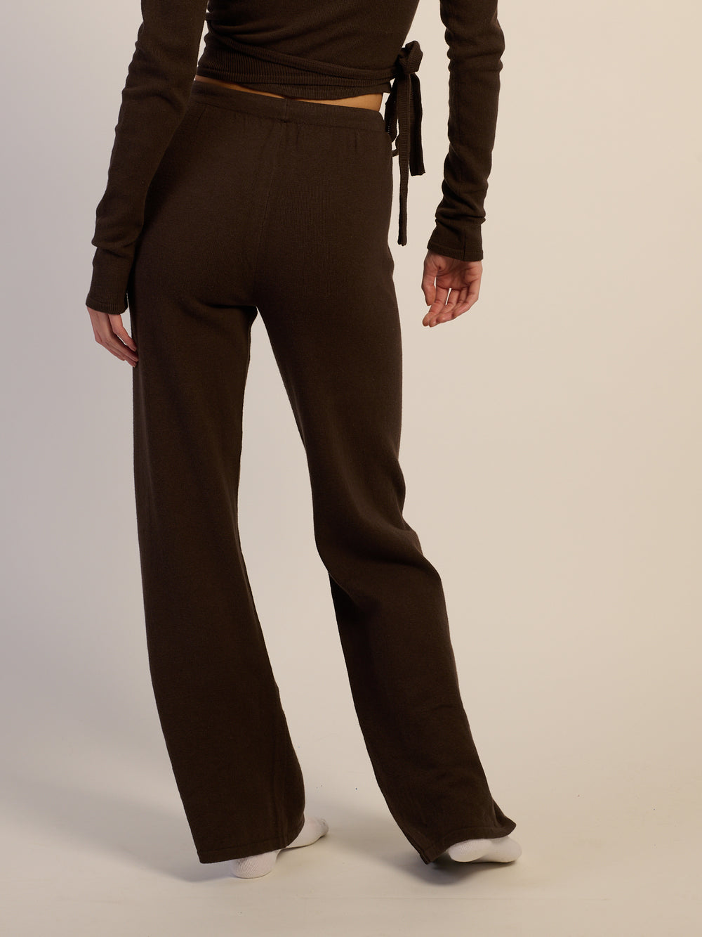 PANTALON HARLOW PALOMA KNIT - CHOCOLAT