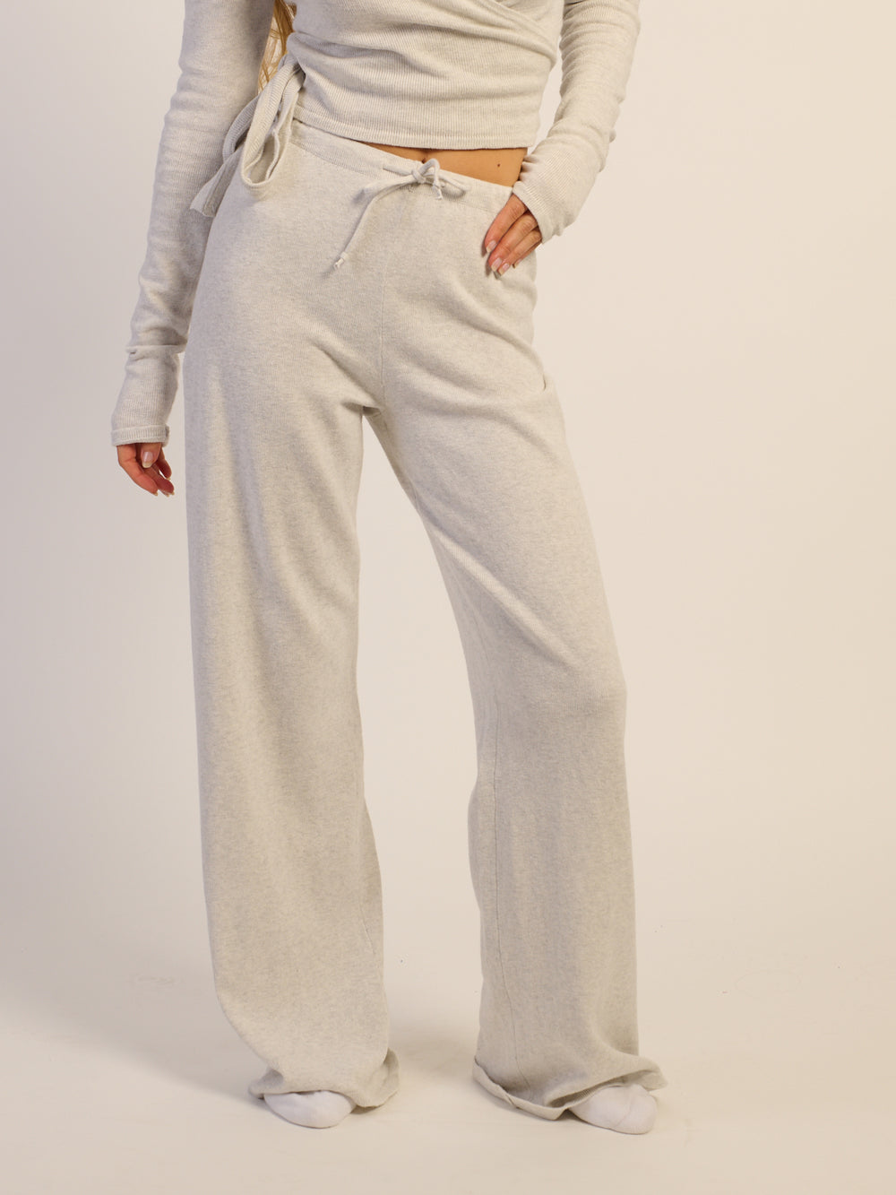 PANTALON HARLOW PALOMA KNIT - NUAGE