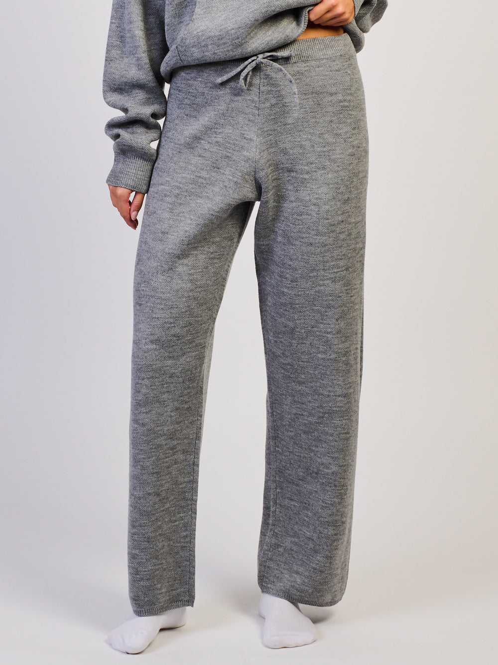 HARLOW HARLOW STORMI KNIT PANT - HEATHER GREY - Boathouse