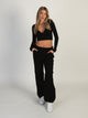 HARLOW HARLOW PAXTON PARACHUTE PANT - BLACK - CLEARANCE - Boathouse