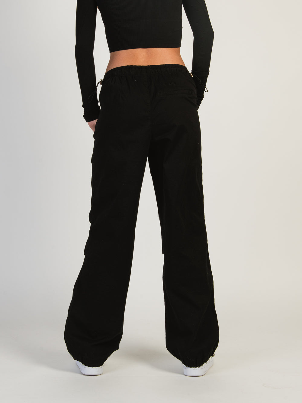 HARLOW PAXTON PARACHUTE PANT - BLACK - CLEARANCE