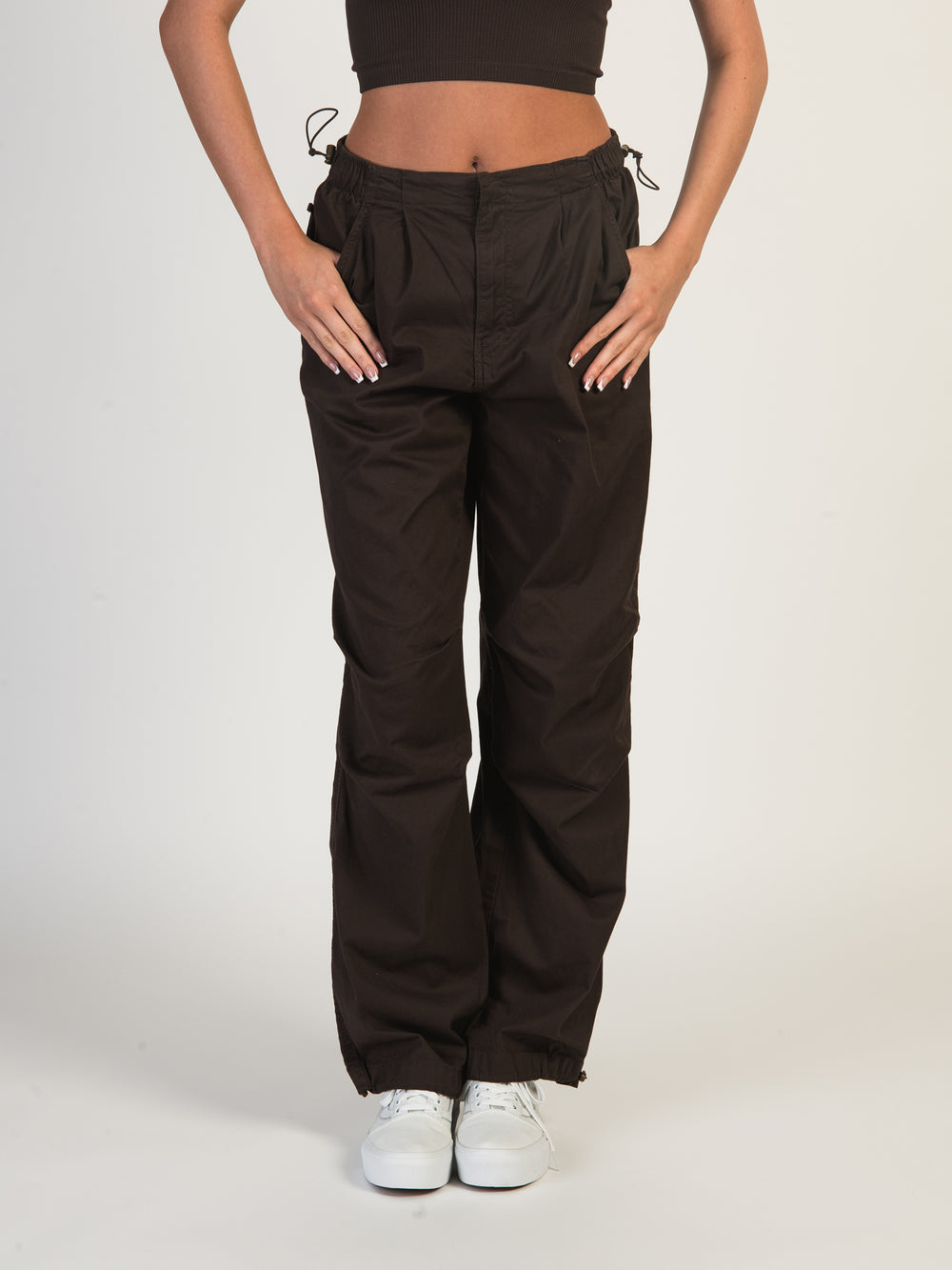HARLOW PAXTON PARACHUTE PANT - CHOCOLATE - CLEARANCE