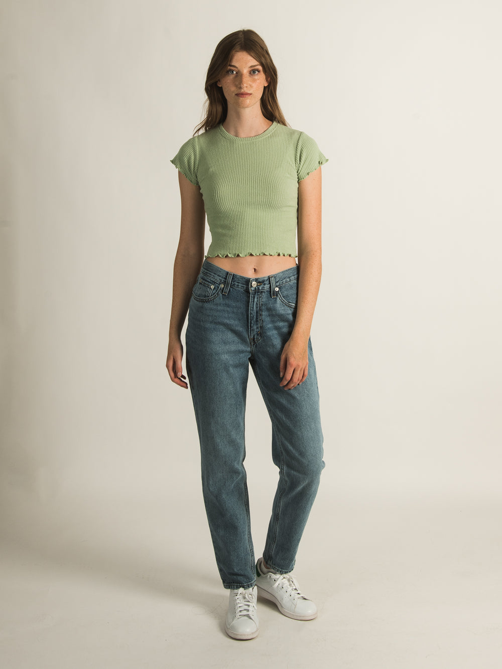 HARLOW ALLIE RIBBED TEE - CLEARANCE