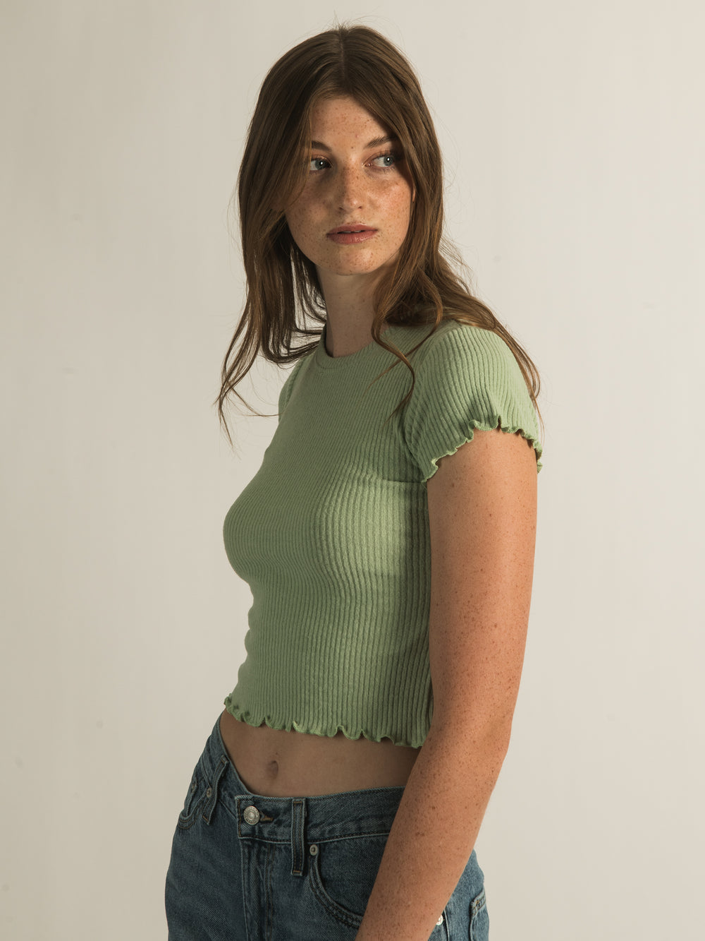 HARLOW ALLIE RIBBED TEE - CLEARANCE