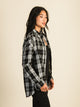 HARLOW HARLOW CAROLINA FLANNEL SHIRT - BLACK - CLEARANCE - Boathouse