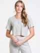 HARLOW HARLOW WAFFLE CROPPED HENLEY - CLEARANCE - Boathouse