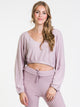 HARLOW HARLOW PLUSH V-NECK RAGLAN - CLEARANCE - Boathouse