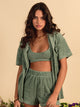HARLOW HARLOW TIA TERRY BUTTON UP - CLEARANCE - Boathouse