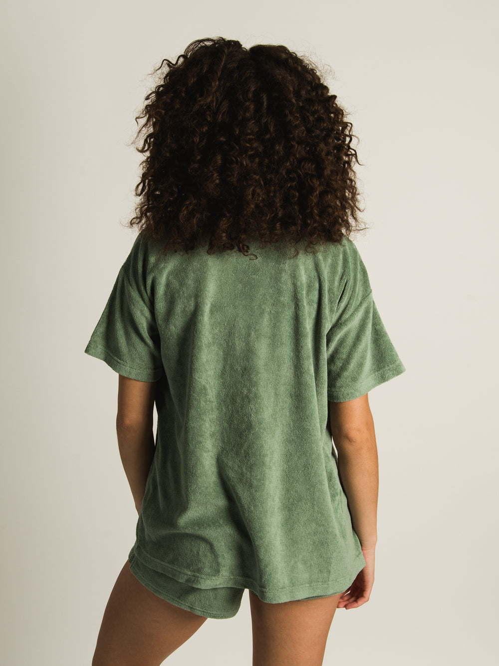 HARLOW TIA TERRY BUTTON UP - CLEARANCE