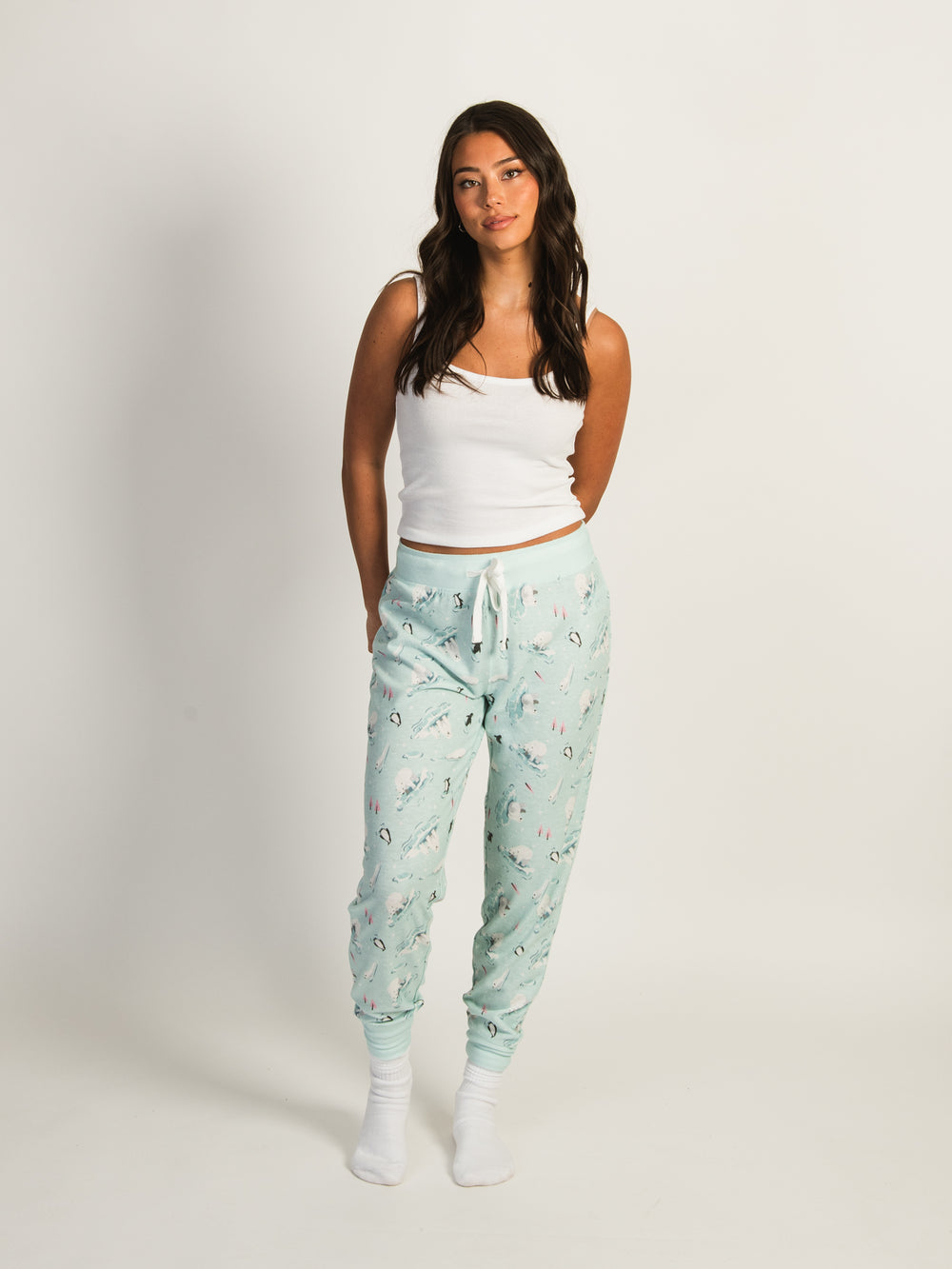HARLOW AVA LOUNGE PANTS - BLUE - CLEARANCE