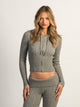 HARLOW HARLOW BROOKE CABLE KNIT SWEATER - HEATHER GREY - Boathouse