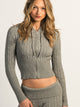 HARLOW HARLOW BROOKE CABLE KNIT SWEATER - HEATHER GREY - Boathouse