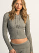 HARLOW HARLOW BROOKE CABLE KNIT SWEATER - HEATHER GREY - Boathouse