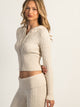 HARLOW HARLOW BROOKE CABLE KNIT SWEATER - OATMEAL - Boathouse