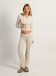 HARLOW HARLOW BROOKE CABLE KNIT FLARE PANT - OATMEAL - Boathouse