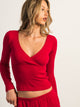 HARLOW HARLOW MALLORY HEART LONG SLEEVE - PORT - Boathouse