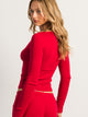 HARLOW MALLORY HEART LONG SLEEVE - PORT