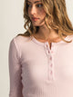 HARLOW HARLOW WINNIE WAFFLE HENLEY - LIGHT PINK - Boathouse