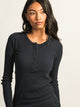 HARLOW HARLOW WINNIE WAFFLE HENLEY - NAVY - Boathouse