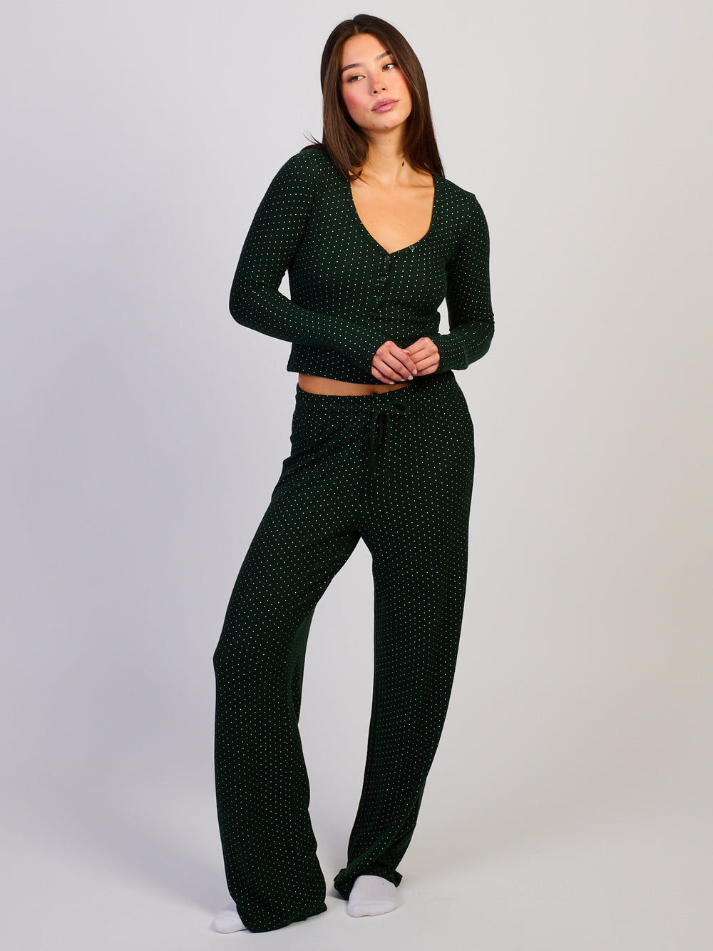 HARLOW HARLOW HOLLY HENLEY LONG SLEEVE - FOREST - Boathouse