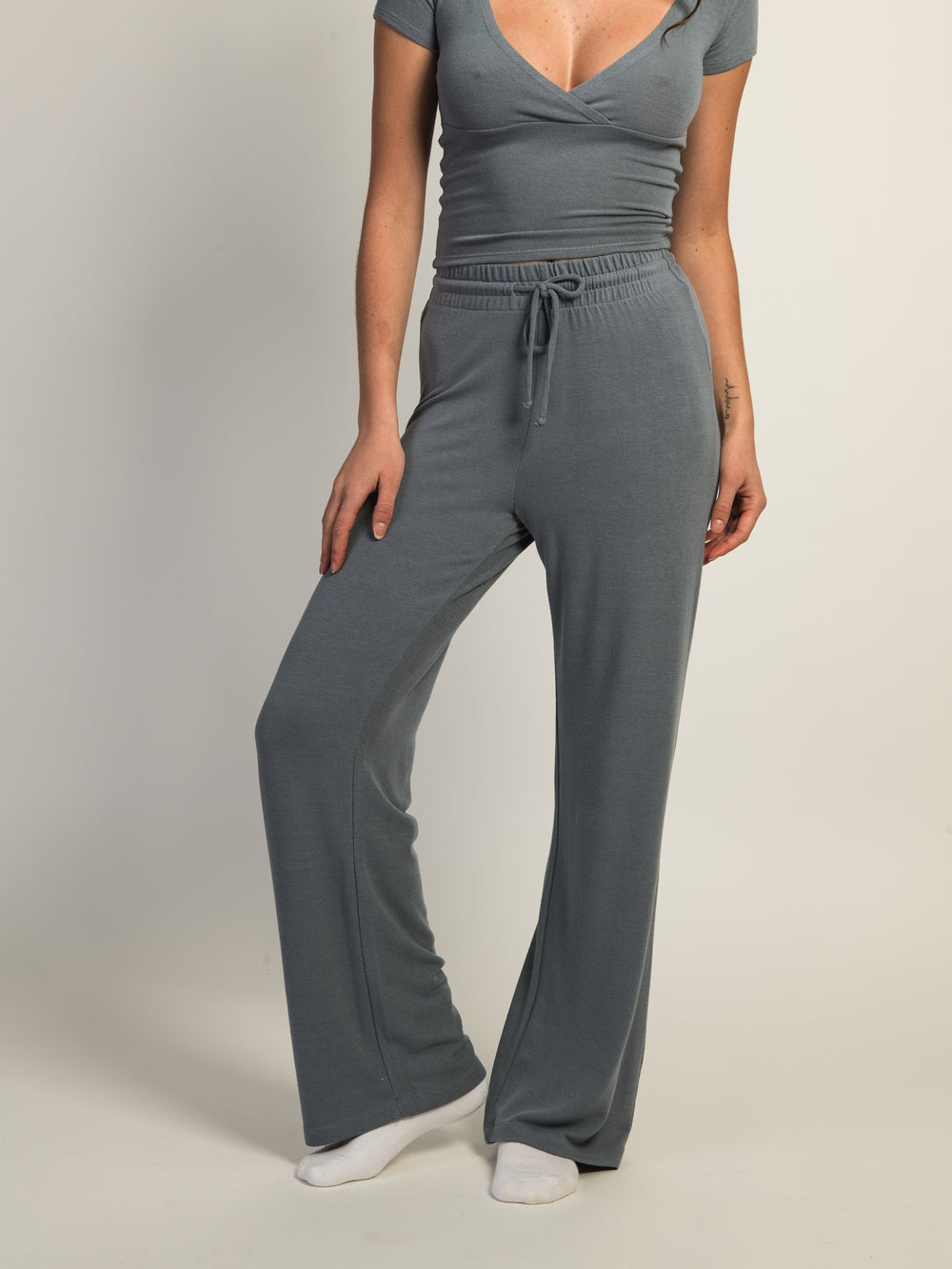 HARLOW MOLLY LOUNGE PANT - DENIM BLUE