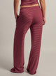 HARLOW HARLOW SUNNI STRIPE JERSEY PANT - BURGUNDY - Boathouse