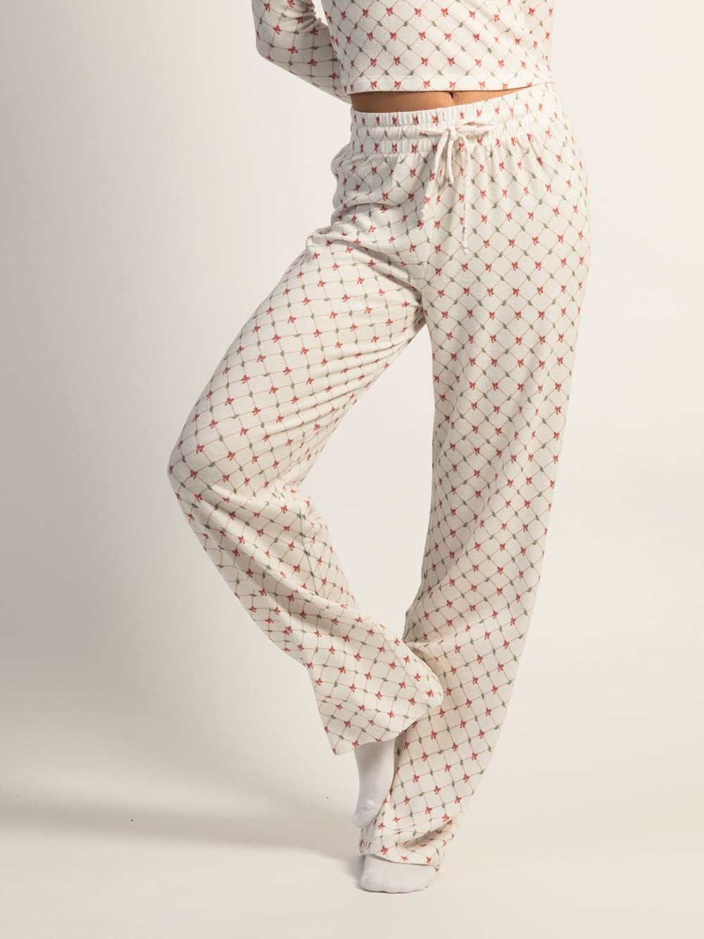 HARLOW HOLLY DITSY PANT - WHITE