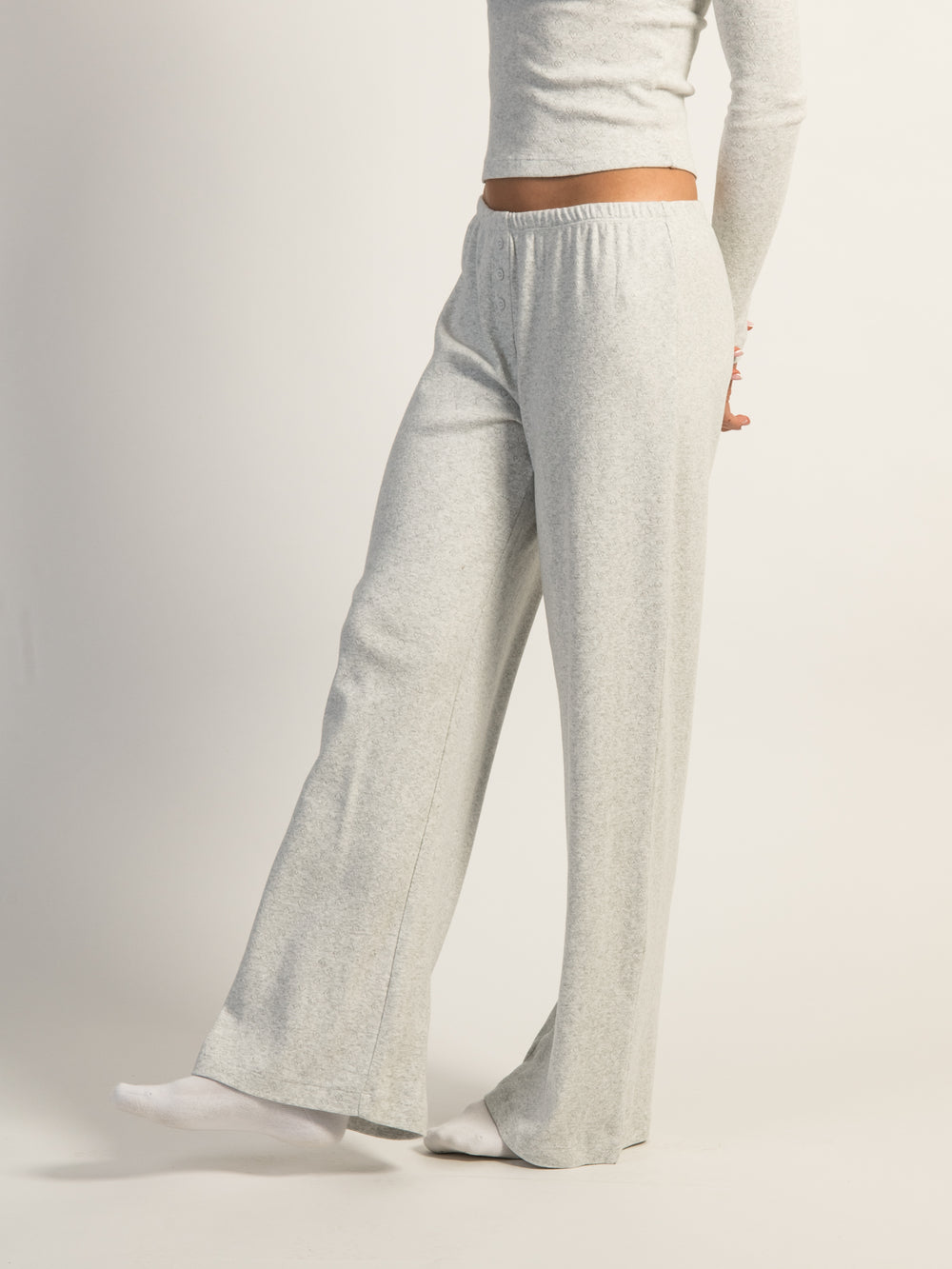 HARLOW PAYTON HEART POINTELLE PANT - CLOUD