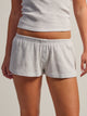 HARLOW HARLOW ALLIE WAFFLE SHORT - MELANGE - Boathouse