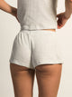 HARLOW HARLOW ALLIE WAFFLE SHORT - MELANGE - Boathouse