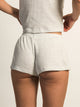 HARLOW HARLOW ALLIE WAFFLE SHORT - MELANGE - Boathouse