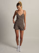HARLOW HARLOW ALLIE WAFFLE SHORT - STRIPE - Boathouse
