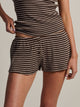 HARLOW HARLOW ALLIE WAFFLE SHORT - STRIPE - Boathouse