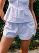 HARLOW HARLOW POSIE SHORT- PINSTRIPE - Boathouse