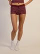 HARLOW BRIAR STRIPE SHORT - BURGUNDY