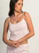 HARLOW HARLOW MALLORY HEART TANK TOP - BABY PINK - Boathouse