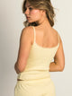 HARLOW HARLOW MALLORY HEART TANK TOP - YELLOW - Boathouse