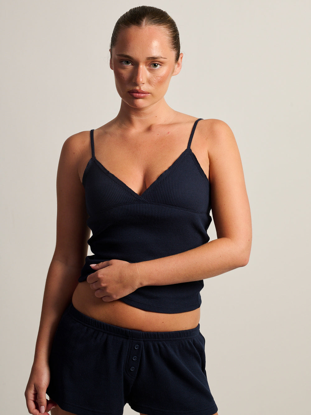 DÉBARDEUR GAUFRÉ HARLOW WINNIE - MARINE