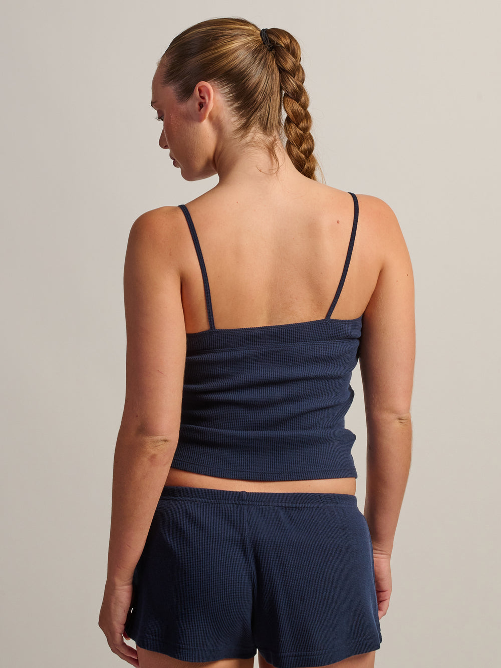 CAMISOLE HARLOW WINNIE WAFFLE - MARINE