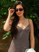 HARLOW HARLOW WINNIE WAFFLE TANK - STRIPE - Boathouse